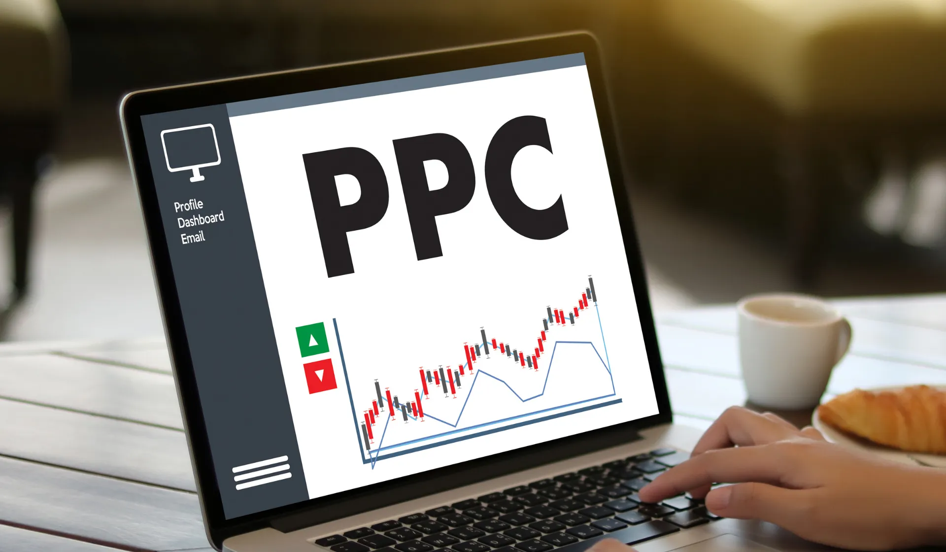 Analytics dashboard showing PPC campaign performance metrics including click-through rates, conversion data, and cost per acquisition for a Tampa Florida business managed by LeadGulls